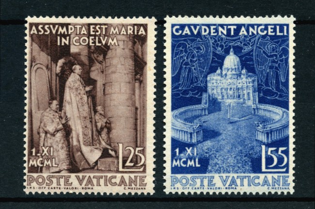 1951 - LOTTO/22035 - VATICANO - DOGMA DELL'ASSUNZIONE 2v. -  NUOVI