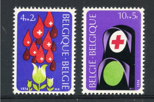 1974 - LOTTO/23170 - BELGIO - CROCE ROSSA 2v. - NUOVI