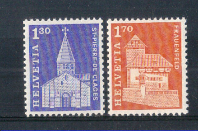 1966 - LOTTO/SVI765CPN - SVIZZERA - EDIFICI STORICI 2v. - NUOVI