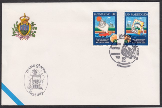 1998 - LOTTO/13660 - SAN MARINO - FIERA DEL FRANCOBOLLO - BUSTA FDC