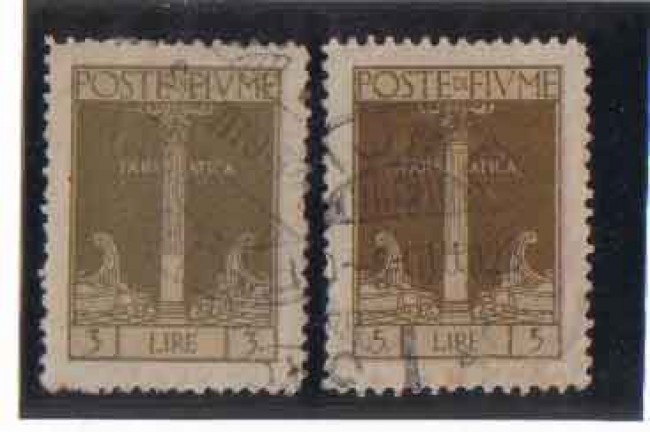 1923 - LOTTO/3615 -  FIUME - 3/5 LIRE  S. VITO USATI