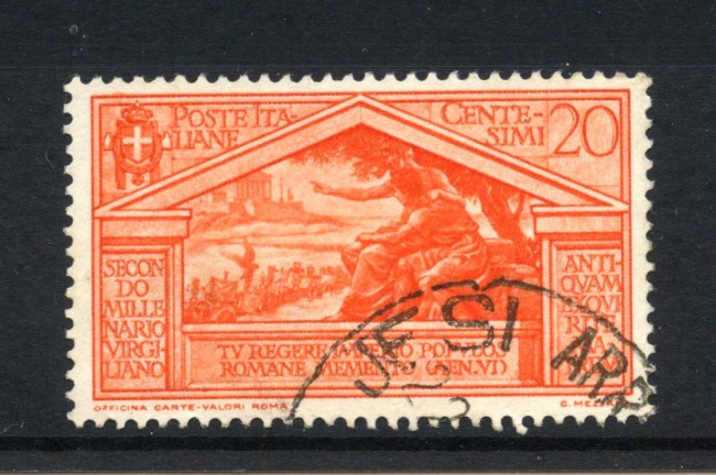 1930 - REGNO - LOTTO/43376B - 20 CENT. BIMILLENARIO DI VIRGILIO - USATO
