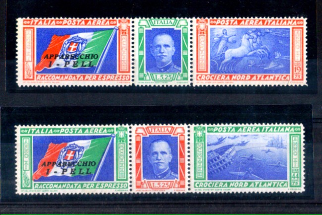 1933 - LOTTO/10682 - REGNO - P/A   CROCIERA  TRITTICI - NUOVI