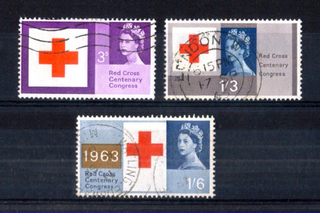 1963 - LOTTO/11269 - GRAN BRETAGNA - CROCE ROSSA  3v. - USATI