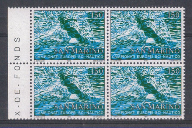 1979 - LOTTO/7996Q - SAN MARINO - SCI NAUTICO - QUARTINA