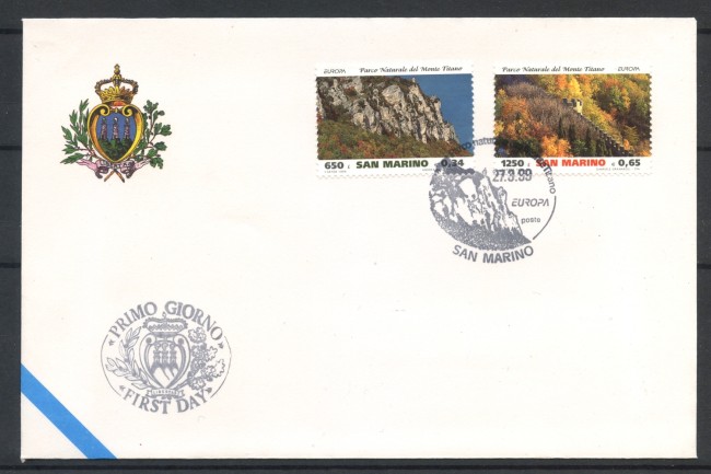 1999 - SAN MARINO - EUROPA - BUSTA FDC - LOTTO/36779