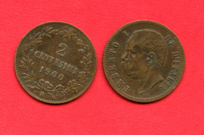 1900 - REGNO - 2 CENTESIMI ZECCA DI ROMA UMBERTO I° - LOTTO/M32351