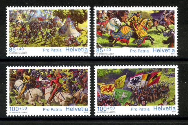 2010 - SVIZZERA - LOTTO/37745 - PRO PATRIA 4v. - NUOVI