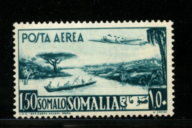 1950/51 - LOTTO/13101 - SOMALIA AFIS - 1,50 s. POSTA AEREA - LING.
