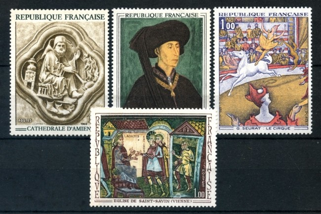 1969 - FRANCIA - OPERE D'ARTE 4v. - NUOVI - LOTTO/25979