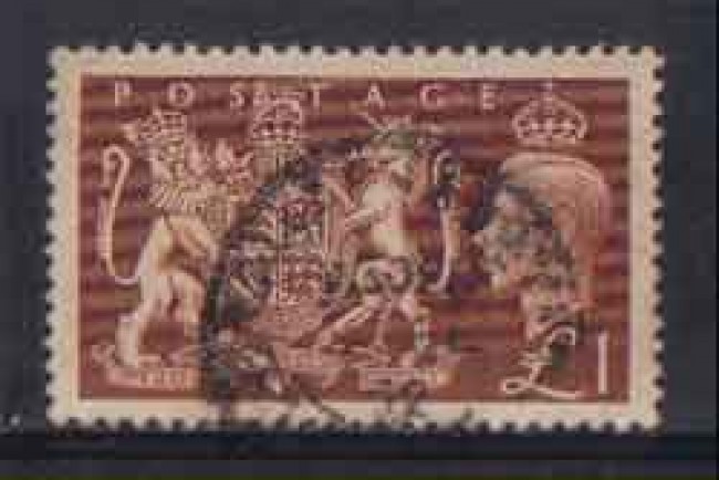 1951 - LOTTO/3858 - GRAN BRETAGNA - 1 STERLINA - USATO