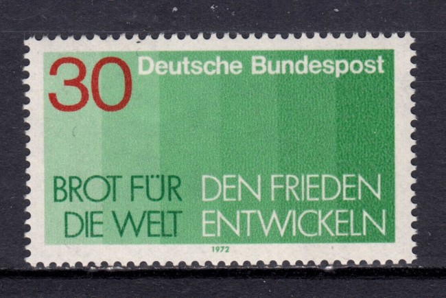 1972 - GERMANIA FEDERALE - CAMPAGNA CONTRO LA FAME - NUOVO - LOTTO/31526