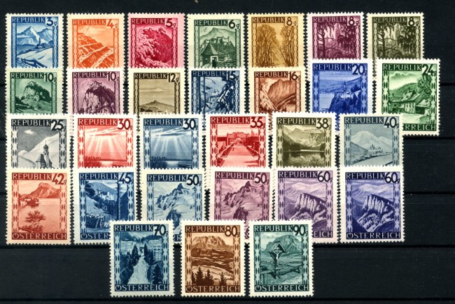 1945/1947 - AUSTRIA - LOTTO/43644 - VEDUTE DI PAESAGGI  29v. - NUOVI