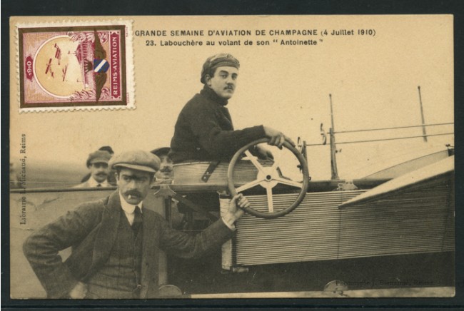FRANCIA - 1910 - LOTTO/14186 - CARTOLINA 12° SETTIMANA AVIATORIA DI CHAMPAGNE