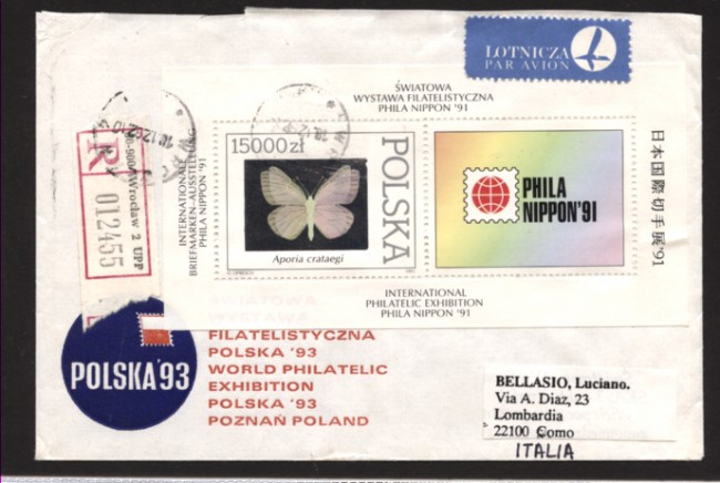 1993 - LBF/3969 - POLONIA - ESPOSIZIONE FILATELICA POLSKA 93 - BUSTA