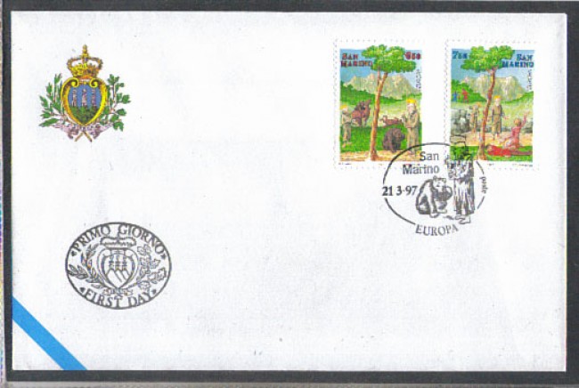 1997 - LOTTO/8177Z - SAN MARINO - EUROPA - FDC