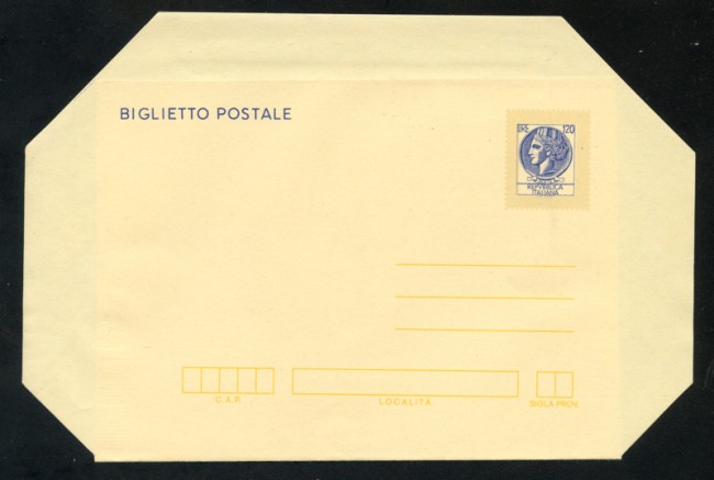 1977 - LOTTO/17058 - REPUBBLICA - 120 LIRE BIGLIETTO POSTALE - NUOVO