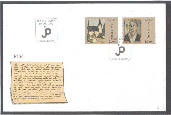1992 - LBF/4092 - ISOLE ALAND - JOEL PETTERSON PITTORE