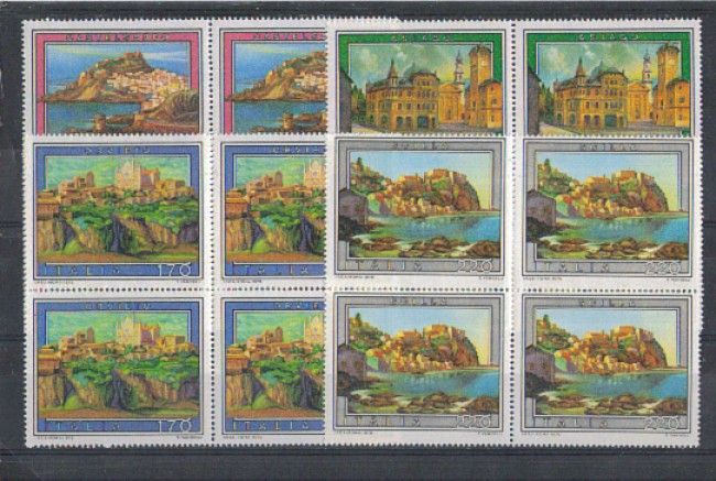 1979 - LOTTO/6699Q - REPUBBLICA - TURISTICA 6° - QUARTINE