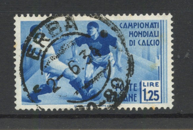 1934 - REGNO - LOTTO/42665 - 1,25 LIRE MONDIALI CALCIO USATO