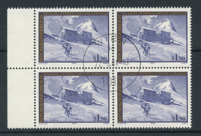 1978 - LOTTO16404QU - AUSTRIA - CLUB ALPINO - QUARTINA USATA