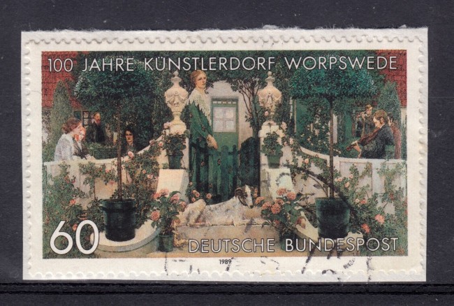 1989 - GERMANIA FEDERALE - 60p. VILLAGGIO ARTISTI - USATO - LOTTO/31295