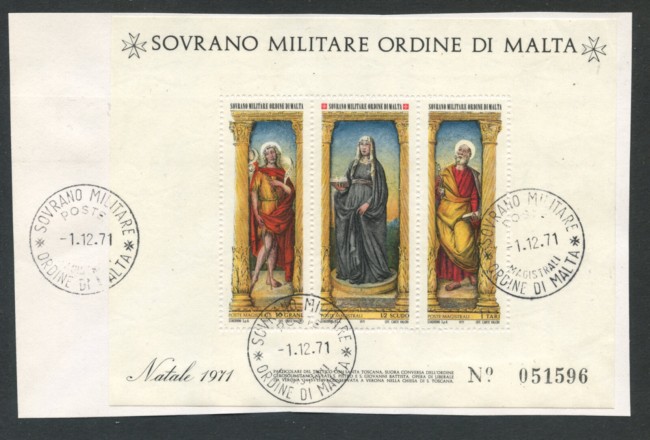 1971 - SMOM - LOTTO/22394 - NATALE FOGLIETTO - USATO