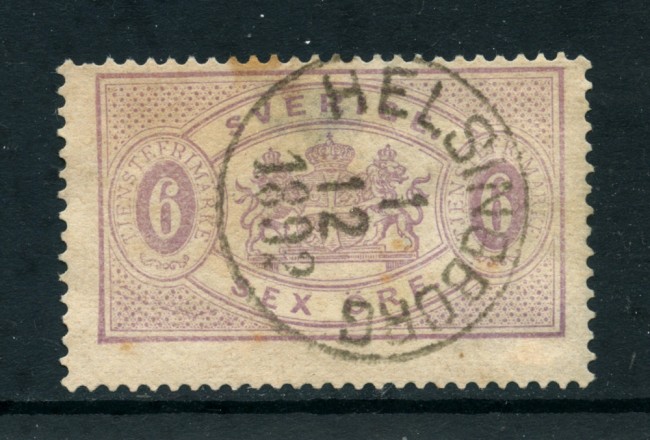 1874/96 - LOTTO/24083 - SVEZIA - SERVIZIO 6 o. VIOLETTO - USATO