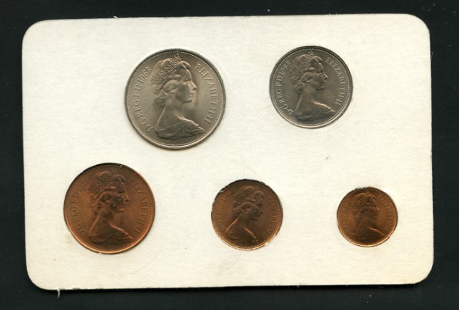 1968 - LOTTO/M13737 - GRAN BRETAGNA - SERIE MONETE DECIMALI