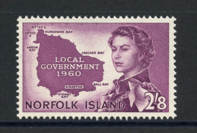 1960 - ISOLE NORFOLK AUSTRALIA - LOTTO/38779 - ISTITUZIONE DEL GOVERNO - NUOVI
