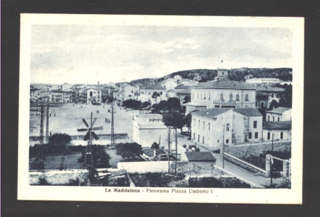 LA MADDALENA (SS) -1935 - LOTTO/1340 - PANORAMA PIAZZA UMBERTO I°