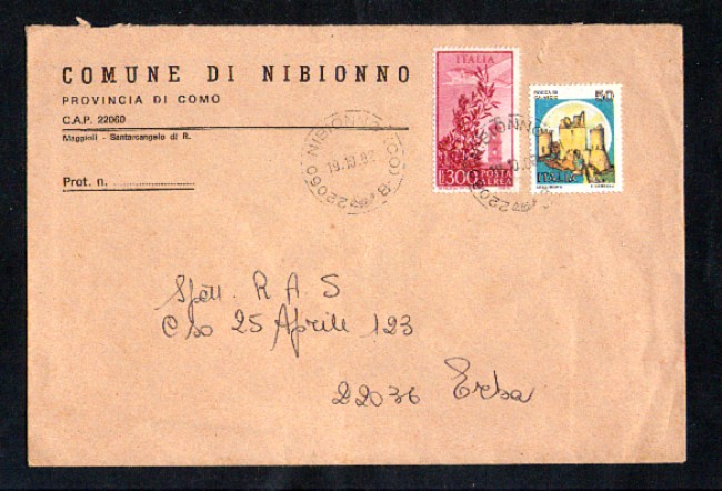 1982 - LOTTO/10675 - REPUBBLICA - NIBIONNO (CO) BUSTA PER ERBA