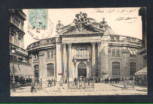 FRANCIA - 1905 . LBF/1296 - PARIS LA BOURSE DU COMMERCE - VIAGGIATA