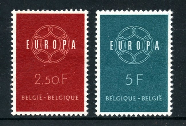 1959   BELGIO - EUROPA 2v. - NUOVI - LOTTO/25037
