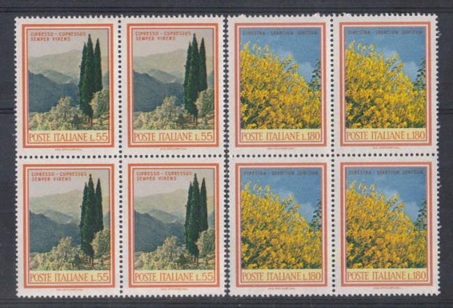 1968 - LOTTO/6514Q - REPUBBLICA - FLORA III° QUARTINE