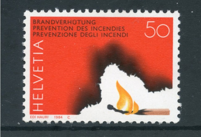 1984 - LOTTO/23590 - SVIZZERA - PREVENZIONE INCENDI - NUOVO