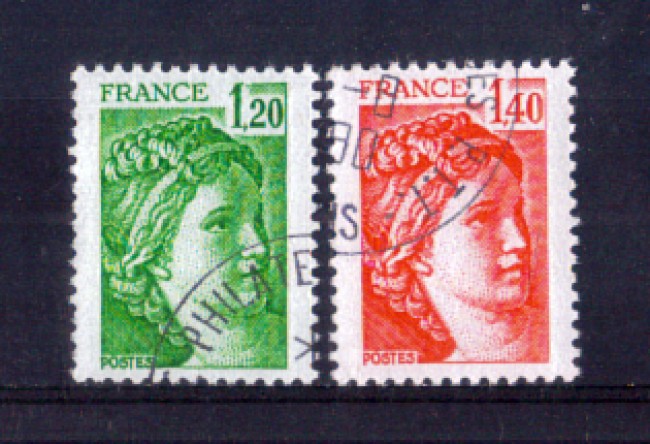 1980 - LOTTO/FRA2102CPU - FRANCIA - SABINE 2v. - USATI