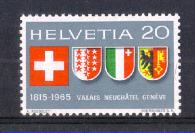 1965 - LOTTO/SVI752N - SVIZZERA - NUOVI CANTONI  - NUOVO