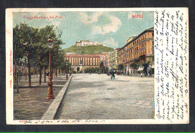 NAPOLI - 1903 - LBF/1212 - PIAZZA MUNICIPALE DAL MOLO