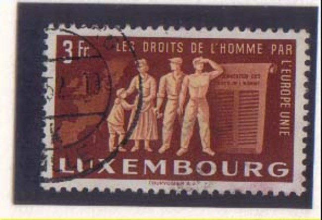 1951 - LBF/2590 - LUSSEMBURGO - CONSIGLIO D'EUROPA 3 Fr.