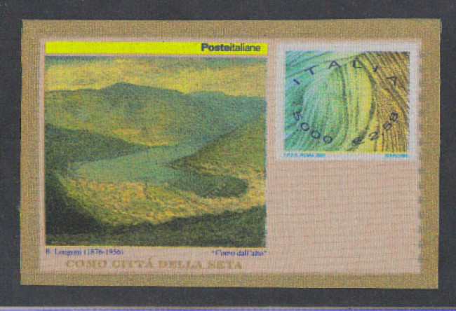 2001 - LOTTO/7341 - REPUBBLICA - COMO E LA SETA FRANCOBUSTA