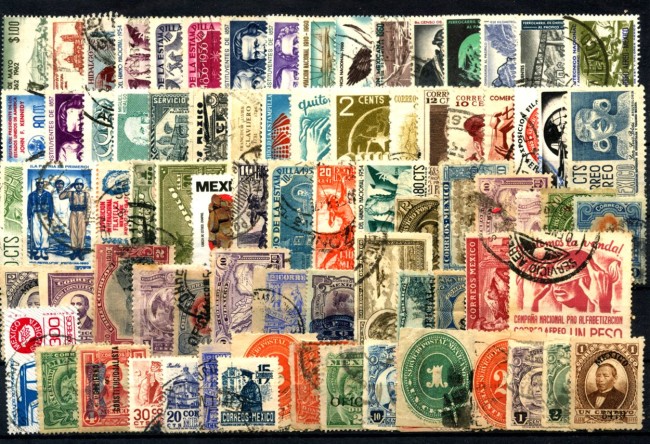 MESSICO - LOTTO/48359 - COLLEZIONE DI 80 FRANCOBOLLI DIFFERENTI