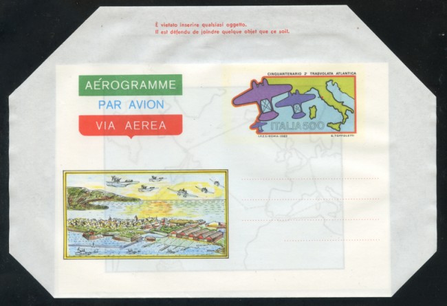1983 - LOTTO/17086 - REPUBBLICA - 2° TRASVOLATA ATLANTICA - NUOVO