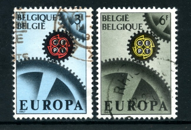 1967 - BELGIO - LOTTO/24419 - EUROPA 2v. - USATI
