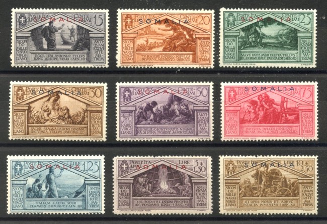 1930 - SOMALIA - LOTTO/40714 - BIMILLENARIO DI VIRGILIO 9v. - NUOVI