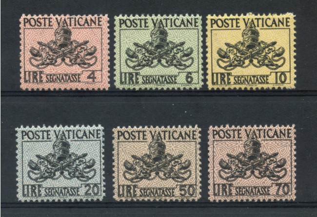 1954 - LOTTO/20608 - VATICANO - SEGNATASSE 6v. - NUOVI