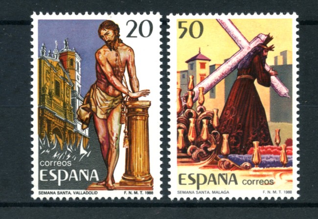 1988 - LOTTO/20380 - SPAGNA - SETTIMANA SANTA 2v. - NUOVI