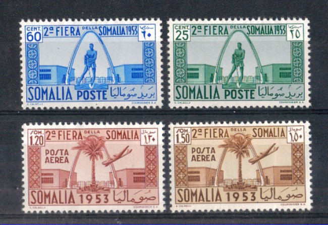 1953 - LOTTO/9876CPN - SOMALIA AFIS - 2° FIERA SOMALA