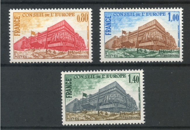 1977 - FRANCIA - CONSIGLIO D'EUROPA 3v.  NUOVI  - LOTTO/FRA55CPN