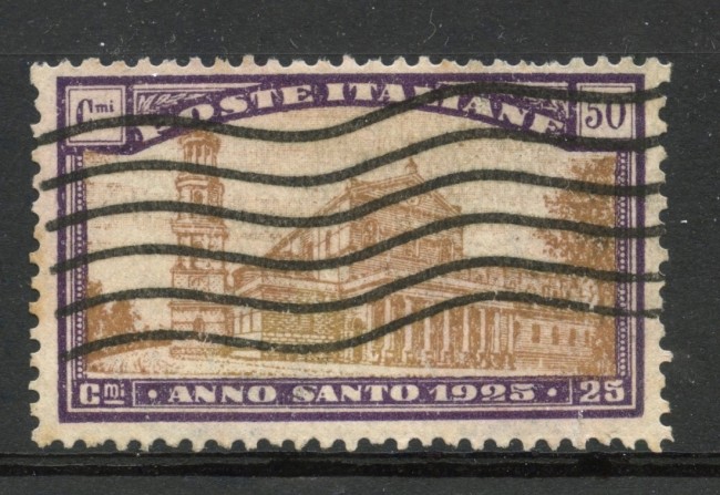 1924 - REGNO - 50+25 cent. ANNO SANTO - USATO - LOTTO/31704